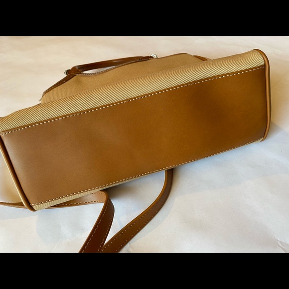 Fossil Vintage Classic Canvas Satchel Purse Bag - Picture 7 of 13